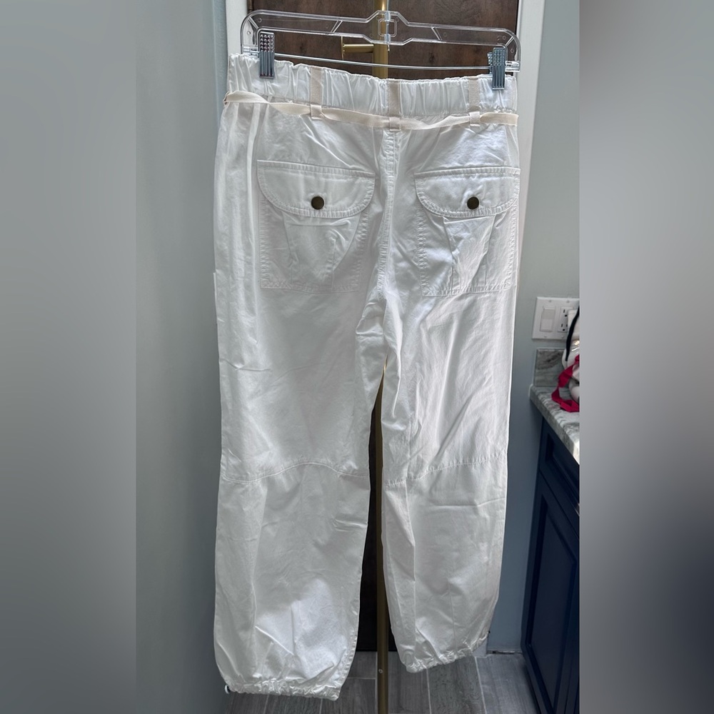 NWT Anthropologie Pilcro Low-Rise White Parachute Pants Size S $138 - Picture 7 of 7